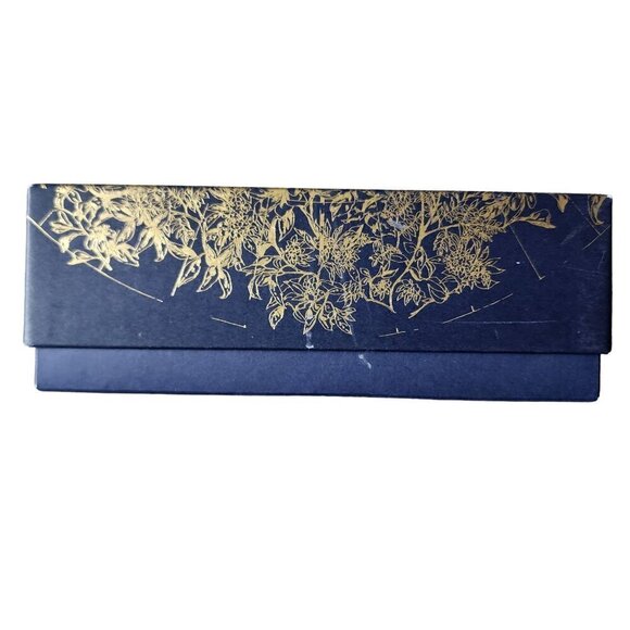 DIOR Detailed Empty Gift Box includes Blue & Gold Ribbon & Perfume Insert - Picture 8 of 13